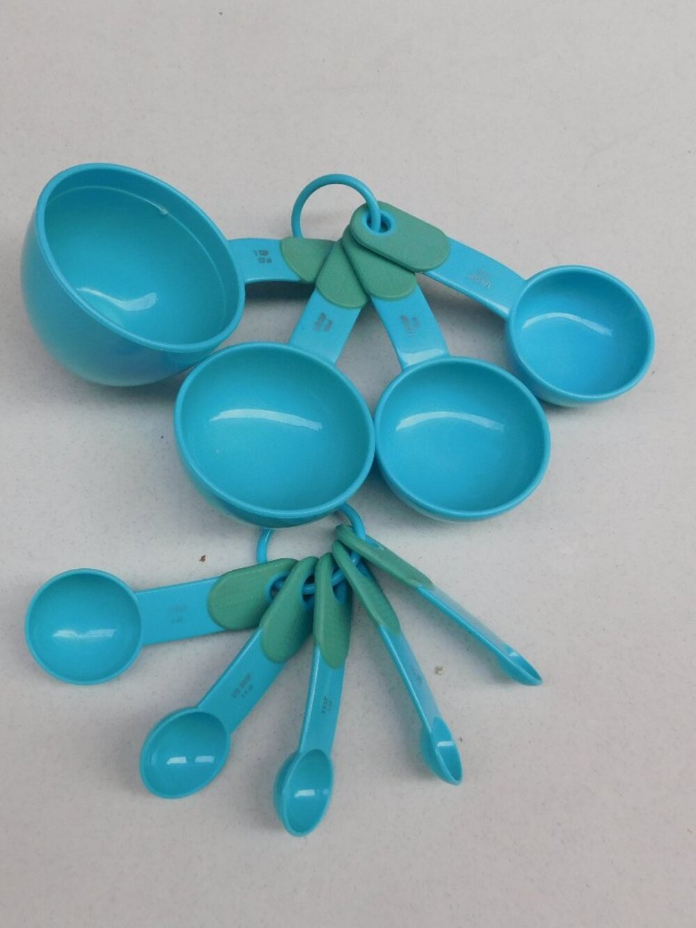 KitchenAid Turquoise Blue Measuring Cups & Measuring Spoons Set
